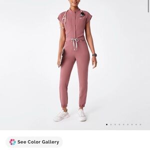 Figs Dusty Rose Jumpsuit